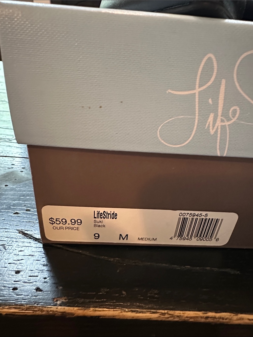Life Stride Suki Black Size 9 - Picture 2 of 3